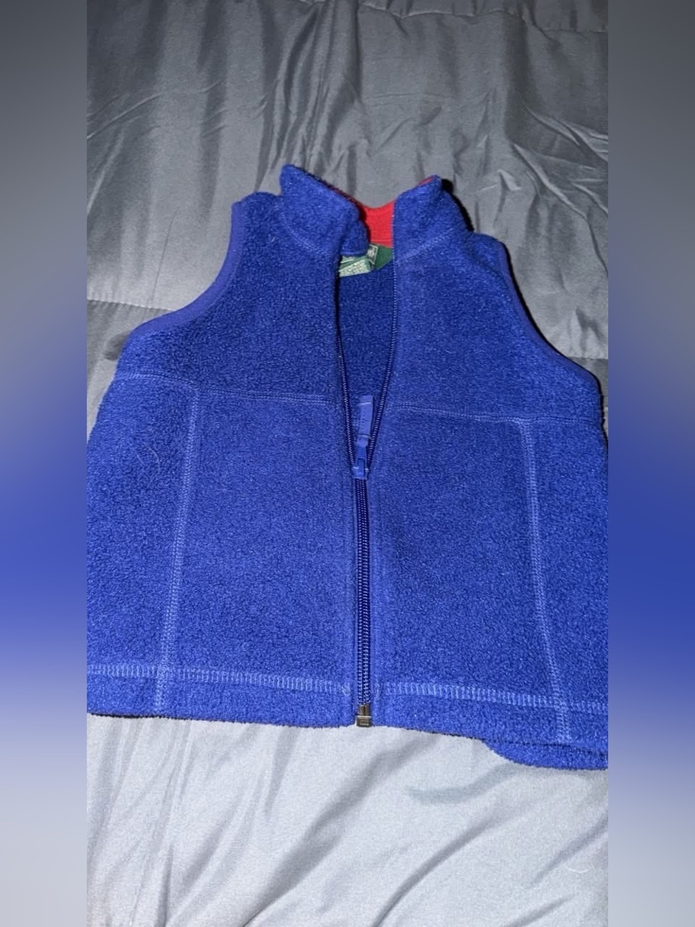 L.L. Bean Kids Royal Blue Fleece Vest